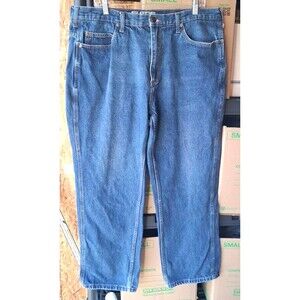 ​Guide Gear Men Jeans 38x29 Blue Denim Work Pants 100% Cotton Heavyweight Rugged